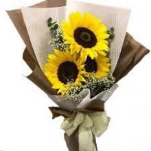 Bouquet of 3 Sunflowers