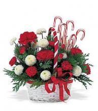 Christmas Candy Cane Basket