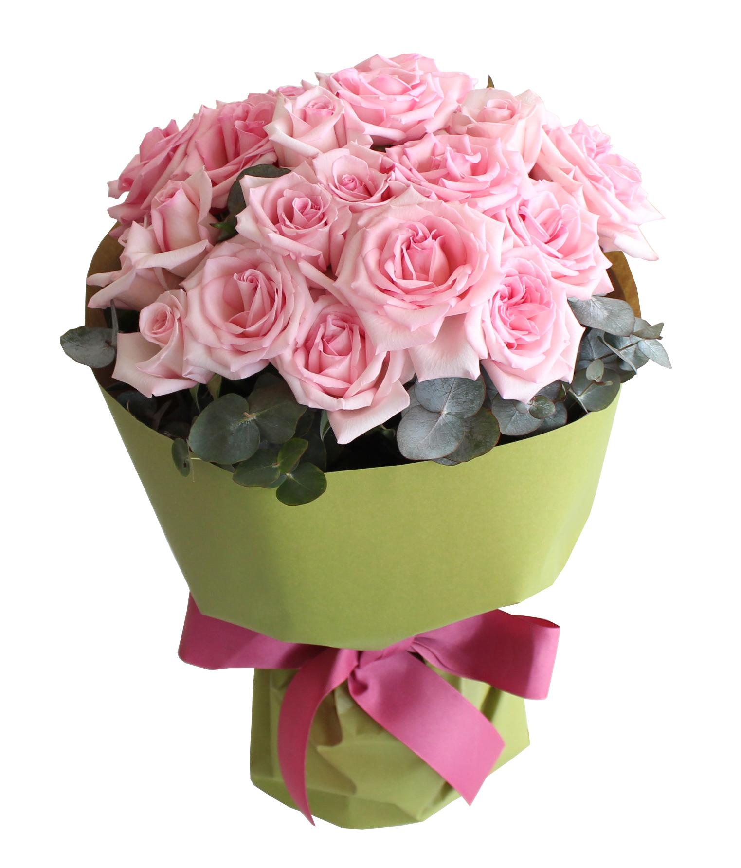 24 Pink Roses Bouquet Online Gift and Flowers